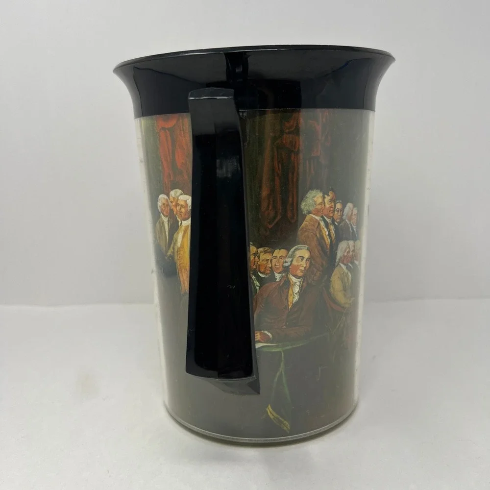 Thermo Serv Pitcher Black Declaration of Independence Vintage Insulated